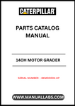 Enhance your maintenance and repair capabilities with the CAT 140H Motor Grader Parts Catalog Manual, specifically designed for serial numbers 8KM00001 and up. This comprehensive manual provides detailed diagrams and part numbers, ensuring you have the right information at your fingertips to keep your grader running smoothly.