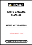 Discover the essential CAT 140M 3 Motor Grader Parts Catalog Manual, designed specifically for serial number N9M. This comprehensive manual is your go-to resource for identifying and sourcing the right parts for your motor grader, ensuring optimal performance and longevity of your equipment.