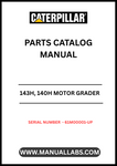 Discover the essential CAT 143H and 140H Motor Grader Parts Catalog Manual, designed specifically for serial numbers 61M00001 and up. This comprehensive manual is powered by the reliable 3306 engine, ensuring you have the most accurate and up-to-date information for your equipment.