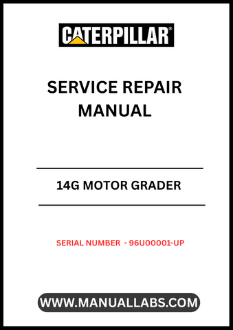  Enhance your maintenance capabilities with the CAT 14G Motor Grader Service Repair Manual, specifically designed for serial numbers 96U00001 and up. This comprehensive guide is powered by the reliable 3306 engine, ensuring you have the right information at your fingertips for efficient repairs and servicing.