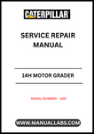 Discover the ultimate resource for maintaining your CAT 14H Motor Grader with our comprehensive Service Repair Manual. Designed specifically for serial number ASE, this manual provides detailed instructions and diagrams to ensure your equipment operates at peak performance.