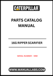 Discover the essential CAT 16G Ripper Scarifier Parts Catalog Manual, designed specifically for serial number 59M. This comprehensive manual serves as a vital resource for operators and technicians, providing detailed diagrams and specifications to ensure optimal performance and maintenance of your equipment.