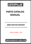 Discover the essential CAT 18M3 Motor Grader Parts Catalog Manual, designed specifically for serial number E9W. This comprehensive manual is your go-to resource for identifying and sourcing the right parts for your motor grader, ensuring optimal performance and longevity of your equipment.