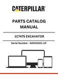 Discover the CAT 1C7475 Excavator Parts Catalog Manual, specifically designed for serial numbers 6ZK00001 and up. This comprehensive manual is an essential resource for anyone looking to maintain or repair their CAT excavator, ensuring you have access to the most accurate and detailed information available.
