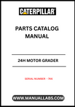 Discover the essential CAT 24H Motor Grader Parts Catalog Manual, designed specifically for serial number 7KK. This comprehensive manual serves as a vital resource for operators and technicians, providing detailed information on parts and components to ensure optimal performance and maintenance of your grader.