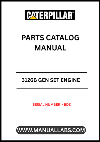 Discover the essential CAT 3126B Gen Set Engine Parts Catalog Manual, specifically designed for serial number BDZ. This comprehensive manual serves as a vital resource for technicians and engineers, providing detailed information on parts and components for efficient maintenance and repair.