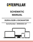 Unlock the full potential of your CAT 312B & 312B L Excavator with our comprehensive Schematic Manual, specifically designed for serial numbers 2KW00001 and up. This manual provides detailed diagrams and schematics that are essential for understanding the intricate systems of your machine, ensuring you can perform maintenance and repairs with confidence.