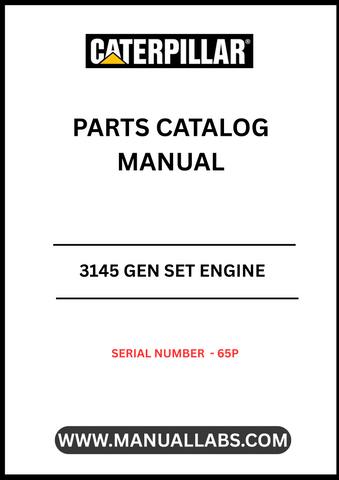 Enhance your maintenance and repair capabilities with the CAT 3145 Gen Set Engine Parts Catalog Manual, specifically designed for serial number 65P. This comprehensive manual serves as an essential resource for identifying and sourcing the right parts for your engine, ensuring optimal performance and longevity.