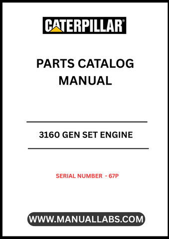Discover the CAT 3160 Gen Set Engine Parts Catalog Manual, specifically designed for serial number 67P. This comprehensive manual is an essential resource for anyone looking to maintain or repair their CAT 3160 engine, ensuring optimal performance and longevity.