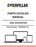 Discover the essential CAT 320C Excavator Parts Catalog Manual, designed specifically for serial numbers TBR00001 and up. This comprehensive manual is your go-to resource for identifying and sourcing the right parts for your excavator, ensuring optimal performance and longevity of your machinery.