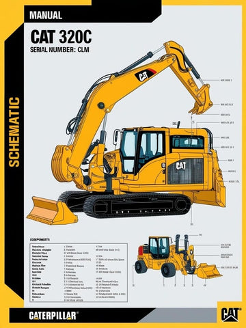 Discover the essential CAT 320C Excavator Schematic Manual, designed specifically for the S/N - CLM model. This comprehensive guide provides detailed schematics and diagrams, ensuring you have the necessary information at your fingertips for efficient maintenance and repairs.