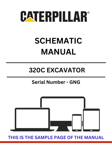 Discover the essential CAT 320C Excavator Schematic Manual, specifically designed for serial number GNG. This comprehensive guide provides detailed schematics and diagrams, ensuring you have the precise information needed for effective maintenance and repairs.