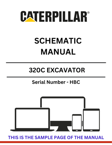 Discover the essential CAT 320C Excavator Schematic Manual, specifically designed for serial number HBC. This comprehensive guide provides detailed schematics and diagrams, ensuring you have the precise information needed for effective maintenance and repairs.