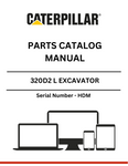 Discover the essential CAT 320D2 L Excavator Parts Catalog Manual, specifically designed for serial number HDM. This comprehensive manual is your go-to resource for identifying and sourcing the right parts for your excavator, ensuring optimal performance and longevity.