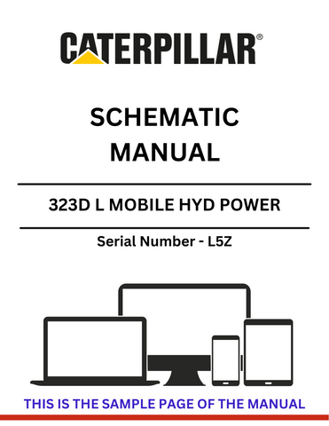 Discover the CAT 323D L Mobile Hyd Power Schematic Manual (S/N - L5Z). Access detailed diagrams and essential information for efficient operation and maintenance.