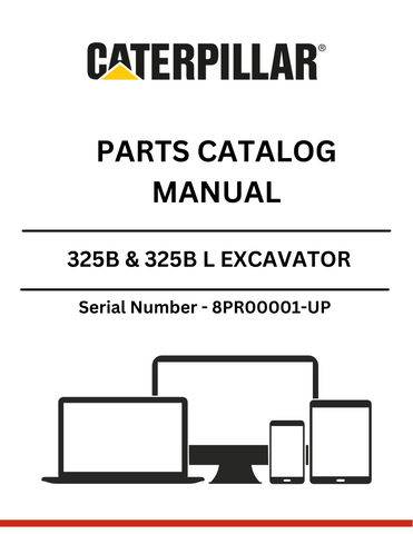 Discover the essential CAT 325B & 325B L Excavator Parts Catalog Manual, specifically designed for serial numbers 8PR00001 and up. This comprehensive guide is powered by the reliable 3116 engine, ensuring you have the most accurate and up-to-date information for your excavator maintenance and repair needs.