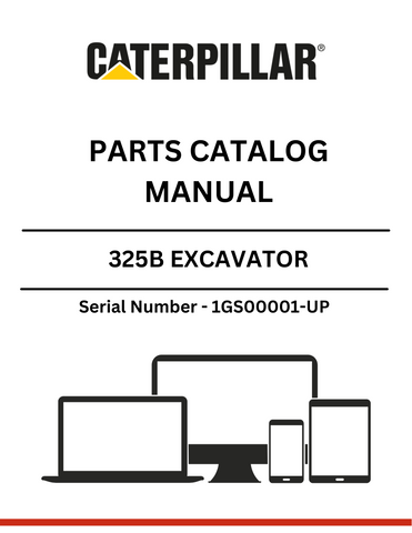 Discover the essential CAT 325B Excavator Parts Catalog Manual, designed specifically for serial numbers 1GS00001 and up. This comprehensive manual is your go-to resource for identifying and sourcing the right parts for your excavator, ensuring optimal performance and longevity of your machinery.