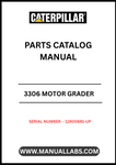 Discover the essential CAT 3306 Motor Grader Parts Catalog Manual, specifically designed for serial numbers 11R00691 and up. This comprehensive manual serves as your go-to resource for identifying and sourcing the right parts for your motor grader, ensuring optimal performance and longevity of your equipment.