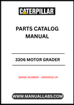 Discover the essential CAT 3306 Motor Grader Parts Catalog Manual, specifically designed for serial numbers 24R00531 and up. This comprehensive manual is your go-to resource for identifying and sourcing the right parts for your motor grader, ensuring optimal performance and longevity of your equipment.