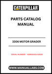 Discover the essential CAT 3306 Motor Grader Parts Catalog Manual, specifically designed for serial numbers 61M00001-02628. This comprehensive manual serves as your go-to resource for identifying and sourcing the right parts for your motor grader, ensuring optimal performance and longevity.