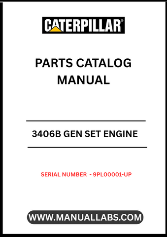 Discover the essential CAT 3406B Gen Set Engine Parts Catalog Manual, designed specifically for serial numbers 9PL00001 and up. This comprehensive manual is your go-to resource for identifying and sourcing the right parts for your engine, ensuring optimal performance and longevity.