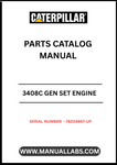 Discover the essential CAT 3408C Gen Set Engine Parts Catalog Manual, designed specifically for serial numbers 78Z04867 and up. This comprehensive manual is your go-to resource for identifying and sourcing the right parts for your engine, ensuring optimal performance and longevity.