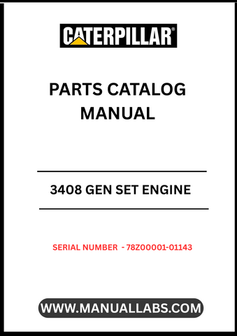 Discover the essential CAT 3408 Gen Set Engine Parts Catalog Manual, specifically designed for serial numbers 78Z00001-01143. This comprehensive manual serves as a vital resource for technicians and engineers, providing detailed diagrams and specifications to ensure accurate repairs and maintenance.