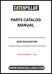 Discover the ultimate resource for maintaining your CAT 340F Excavator with our comprehensive Parts Catalog Manual, specifically designed for serial numbers EAR. This manual is an essential tool for operators and technicians alike, providing detailed diagrams and part numbers to ensure you find the exact components you need for repairs and maintenance.