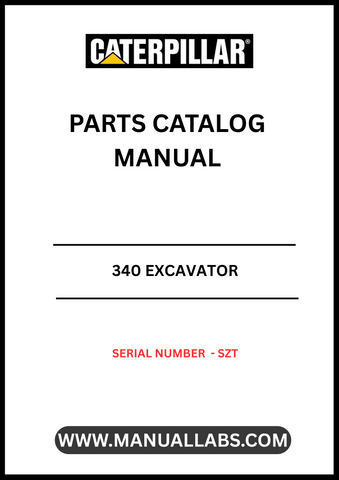 Discover the essential CAT 340 Excavator Parts Catalog Manual, designed specifically for serial number SZT. This comprehensive manual serves as your go-to resource for identifying and sourcing the right parts for your CAT 340 excavator, ensuring optimal performance and longevity of your machinery.