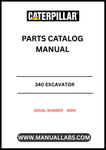 Discover the essential CAT 340 Excavator Parts Catalog Manual, specifically designed for serial number WDNN. This comprehensive guide is your go-to resource for identifying and sourcing the right parts for your CAT 340 excavator, ensuring optimal performance and longevity of your machinery.