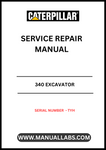 Unlock the full potential of your CAT 340 Excavator with our comprehensive Service Repair Manual, specifically designed for serial number TYH. This manual is an essential resource for both seasoned professionals and DIY enthusiasts, providing detailed instructions and insights to keep your machine running smoothly.