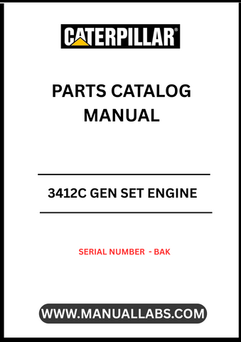 Discover the essential CAT 3412C Gen Set Engine Parts Catalog Manual, designed specifically for serial number BAK. This comprehensive manual serves as a vital resource for anyone looking to maintain or repair their CAT 3412C engine, ensuring optimal performance and longevity.