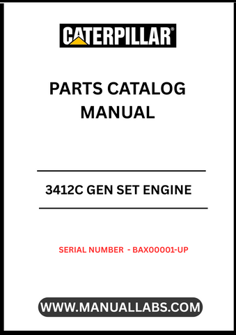 Enhance the performance and longevity of your CAT 3412C Gen Set with our comprehensive Parts Catalog Manual, specifically designed for serial numbers BAX00001 and up. This manual serves as an essential resource for identifying and sourcing the right components, ensuring your engine operates at peak efficiency.