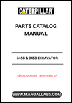 Discover the essential CAT 345B & 345B Excavator Parts Catalog Manual, specifically designed for serial numbers 8KW00001 and up. This comprehensive guide is powered by the robust 3176 engine, ensuring you have the most accurate and detailed information at your fingertips.