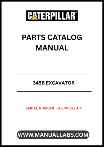 Discover the essential CAT 345B Excavator Parts Catalog Manual, specifically designed for serial numbers AKJ00322 and up. This comprehensive manual is your go-to resource for identifying and sourcing the right parts for your excavator, ensuring optimal performance and longevity of your machinery.
