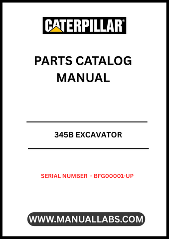 Discover the essential CAT 345B Excavator Parts Catalog Manual, designed specifically for serial numbers BFG00001 and up. This comprehensive manual is your go-to resource for identifying and sourcing the right parts for your excavator, ensuring optimal performance and longevity of your machinery.
