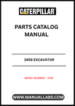 Discover the essential CAT 345B Excavator Parts Catalog Manual, specifically designed for serial number CFM. This comprehensive manual is your go-to resource for identifying and sourcing the right parts for your CAT 345B excavator, ensuring optimal performance and longevity of your machinery.