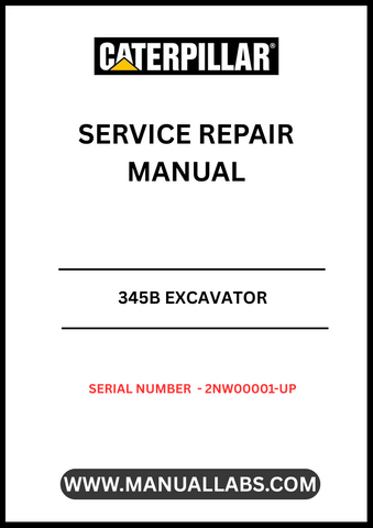 Enhance your maintenance capabilities with the CAT 345B Excavator Service Repair Manual, specifically designed for models with serial number 2NW00001 and up. This comprehensive guide is powered by the robust 3176C engine, ensuring you have the right information at your fingertips for efficient repairs and servicing.