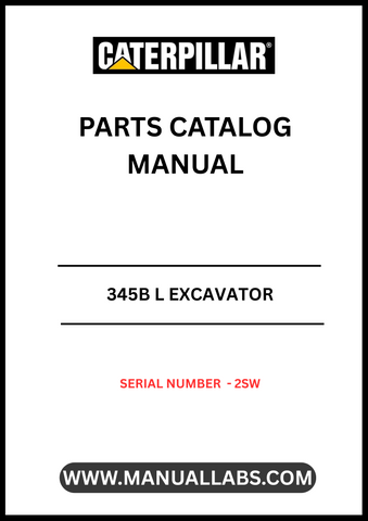 Discover the essential CAT 345B L Excavator Parts Catalog Manual, specifically designed for serial number 2SW. This comprehensive manual serves as a vital resource for operators and technicians, providing detailed information on parts and components to ensure optimal performance and maintenance of your excavator.
