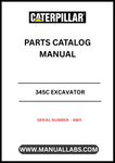 Discover the essential CAT 345C Excavator Parts Catalog Manual, specifically designed for serial number BWY. This comprehensive guide is your go-to resource for identifying and sourcing the right parts for your excavator, ensuring optimal performance and longevity of your machinery.