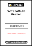 Discover the essential CAT 345C Excavator Parts Catalog Manual, designed specifically for serial number WDE00001 and above. This comprehensive manual is your go-to resource for identifying and sourcing the right parts for your excavator, ensuring optimal performance and longevity of your machinery.