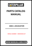 Discover the essential CAT 345C L Excavator Parts Catalog Manual, designed specifically for serial numbers WDE00001 and up. This comprehensive manual serves as your go-to resource for identifying and sourcing the right parts for your excavator, ensuring optimal performance and longevity of your machinery.