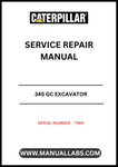 Discover the essential CAT 345 GC Excavator Service Repair Manual, specifically designed for serial number TWH. This comprehensive guide is your go-to resource for maintaining and repairing your excavator, ensuring optimal performance and longevity.