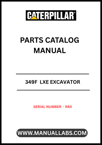 Discover the essential CAT 349F LXE Excavator Parts Catalog Manual, specifically designed for serial number RAX. This comprehensive manual is your go-to resource for identifying and sourcing the right parts for your excavator, ensuring optimal performance and longevity of your machinery.