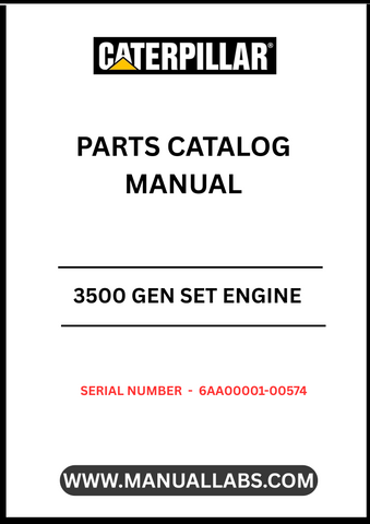 Discover the essential CAT 3500 Gen Set Engine Parts Catalog Manual, designed specifically for serial numbers 6AA00001-00574. This comprehensive manual is your go-to resource for identifying and sourcing the right parts for your CAT 3500 engine, ensuring optimal performance and longevity.