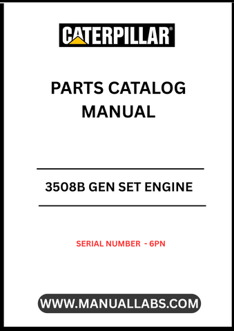 Discover the essential CAT 3508B Gen Set Engine Parts Catalog Manual, specifically designed for serial number 6PN. This comprehensive manual serves as a vital resource for technicians and engineers, providing detailed information on parts, specifications, and maintenance procedures to ensure optimal performance of your engine.