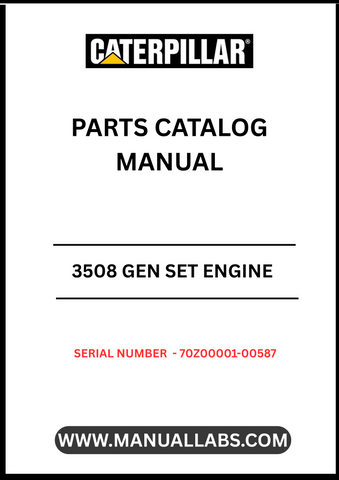 Discover the essential CAT 3508 Gen Set Engine Parts Catalog Manual, specifically designed for serial numbers 70Z00001-00587. This comprehensive manual is your go-to resource for identifying and sourcing the right parts for your engine, ensuring optimal performance and longevity.