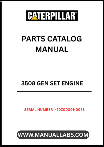 Enhance the performance and longevity of your CAT 3508 Gen Set engine with our comprehensive Parts Catalog Manual, specifically designed for serial numbers 70Z00001-0058. This manual serves as an essential resource for identifying and sourcing the right parts, ensuring your engine operates at peak efficiency.