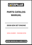 Discover the essential CAT 3508 Gen Set Engine Parts Catalog Manual, specifically designed for serial number 70Z00588-00756. This comprehensive manual serves as a vital resource for technicians and engineers, providing detailed information on parts, specifications, and maintenance procedures to ensure optimal performance of your engine.