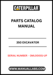 Discover the essential CAT 350 Excavator Parts Catalog Manual, designed specifically for serial numbers 3ML00001 and up. This comprehensive guide is your go-to resource for identifying and sourcing the right parts for your CAT 350 excavator, ensuring optimal performance and longevity of your machinery.